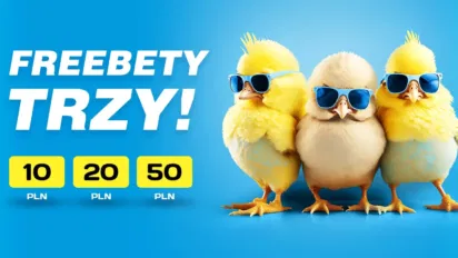 Trzy freebety na weekend