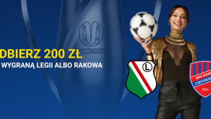 200 pln za wygraną Legii lub Rakowa