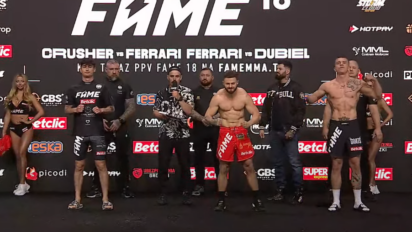 Wyniki ważenia FAME MMA 18
