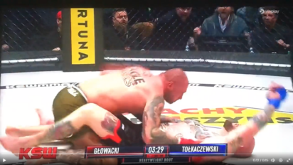 Tołkaczewski znokautowany z dosiadu przez Głowackiego! - KSW 83