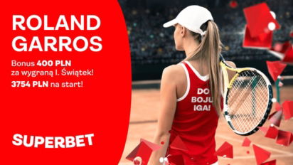 Roland Garros bonus 400 PLN za wygraną Igi Świątek z Cori Gauff w ćwierćfinale
