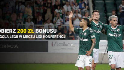 200 pln za gola Legii w Lidze Konferencji - odbierz spory bonus za bramkę Legii Warszawa w meczu z Ordabasy