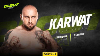 Konrad Karwat w walce na CLOUT MMA 1