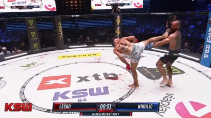 Bartosz Leśko kończy Nemanjana Nikolića w 1 rundzie - KSW 84