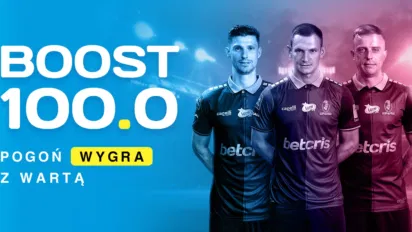 Kurs 100.00 na zwycięstwo Pogoni. Zarejestruj konto i zyskaj wysoki mnożnik na triumf Portowców
