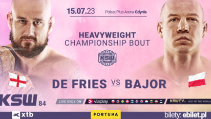 Typy na De Fries vs Bajor - KSW 84