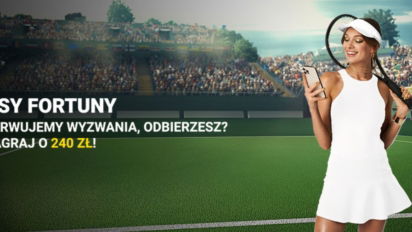Asy Fortuny. Zgarnij 240 PLN bonusu za wyzwania tenisowe na okazję Wimbledonu