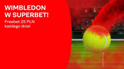 Wimbledon w Superbet. Freebet 25 PLN każdego dnia turnieju w Londynie