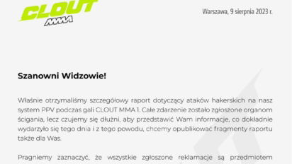 Clout MMA pokazuje raport dotyczący ataków hakerskich - Co zawiera?