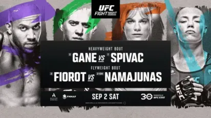 UFC Fight Night: Gane vs Spivac - karta walk, kiedy, gdzie