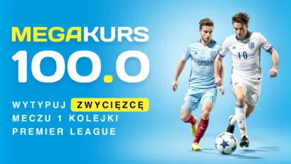 Kurs 100 na zwycięzcę meczu Premier League - zgarnij wysoki mnożnik na dowolny mecz angielskiej ekstraklasy
