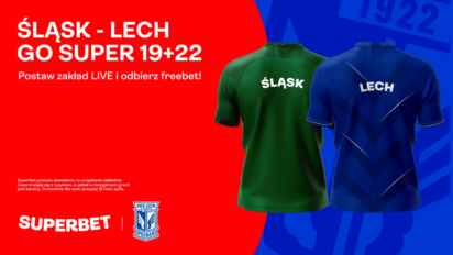 Śląsk Wrocław - Lech Poznań: Go super 19+22 PLN bonusu