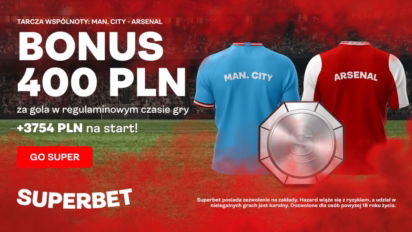 Bonus 400 zł za gola Manchesteru City lub Arsenalu w meczu o Tarczę Wspólnoty