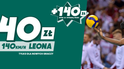 Bonus 140 pln za 140 km/h Wilfredo Leona - postaw zakład na nowy rekord prędkości serwisu Leona