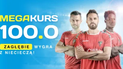 Kurs 100.00 na wygraną Zagłębia z Termalicą - zarejestruj konto i zyskaj wysoki mnożnik na Zagłębie Sosnowiec
