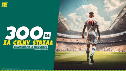 Bonus 300 pln za celny strzał Bellinghama - zgarnij freebet za celny strzał Anglika w meczu z Włochami