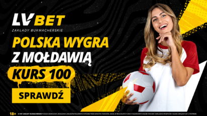 Kurs 100.00 na wygraną Polski z Mołdawią - zyskaj wysoki mnożnik na biało-czerwonych