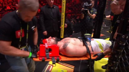 Adrian Cios opuścił klatkę na noszach po walce z Najmanem! - Clout MMA 2