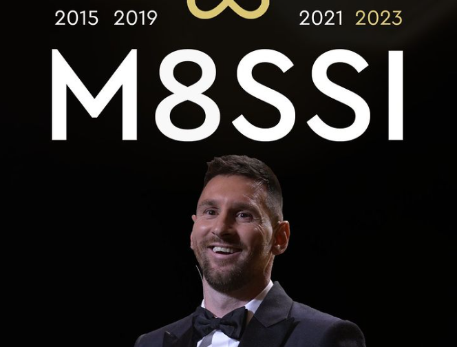 Mesi Raz Lionel Messi zdobywa Złotą Piłkę po raz ósmy! - ZawódTyper