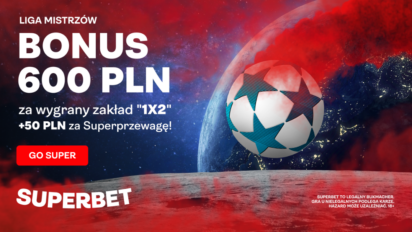 Bonus 600 zł za wygrany zakład 1X2 na 2. kolejkę Ligi Mistrzów