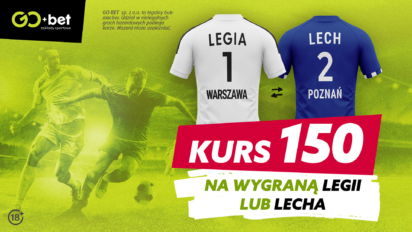 Wygrana Legii lub Lecha po kursie 150.00 - zarejestruj konto i zyskaj wysoki mnożnik na hit Ekstraklasy