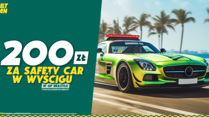 Bonus 200 zł za safety car na Grand Prix F1 w Brazylii od Betfan