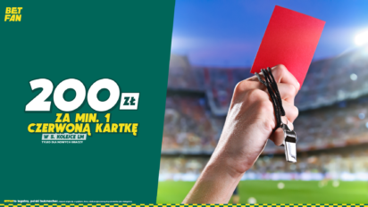 Bonus 200 PLN za czerwoną kartkę w 5. kolejce Ligi Mistrzów