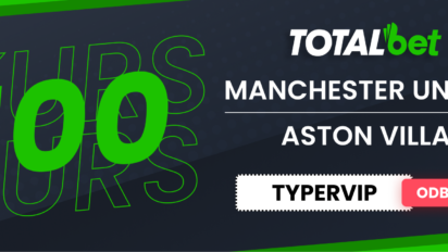 Kurs 100.00 na BTTS w meczu Manchester United - Aston Villa
