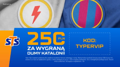 Bonus 250 PLN za wygraną Barcelony z Rayo Vallecano