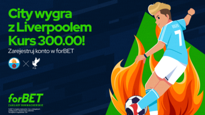 Kurs 300.00 na wygraną Manchesteru City z Liverpoolem