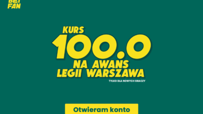 Kurs 100.00 na awans Legii Warszawa do fazy pucharowej Ligi Konferencji