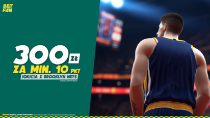 Bonus 300 PLN za minimum 10 punktów Jokicia z Brooklyn Nets