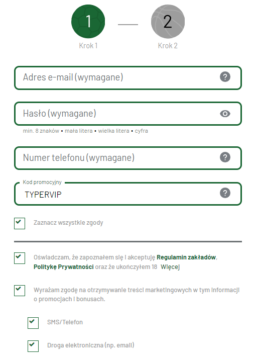 rejestracja z kodem promocyjnym totalbet