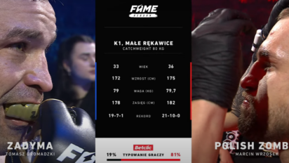 Wrzosek bezproblemowo wygrywa z Zadymą na FAME: REBORN!