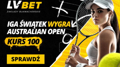 Kurs 100.00 na zwycięstwo Igi Świątek w turnieju Australian Open