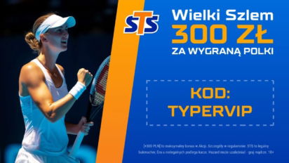 Bonus 300 PLN za wygraną Polki lub Polaka na Australian Open