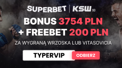 Freebet 200 PLN za zwycięzcę walki Arkadiusz Wrzosek - Ivan Vitasovic na KSW 90