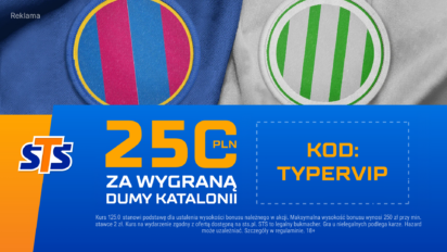 Bonus 250 PLN za wygraną Barcelony z Realem Betis