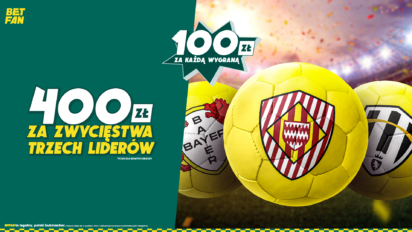 Freebet 400 PLN za komplet wygranych Juventusu, Bayeru i Girony