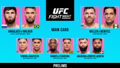 UFC FN: Ankalaev vs Walker wyniki całej gali - kto wygrał?