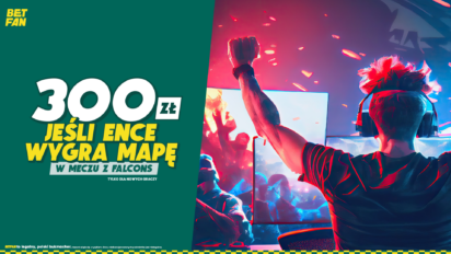Freebet 300 PLN za wygraną mapę ENCE z Falcons na IEM Katowice