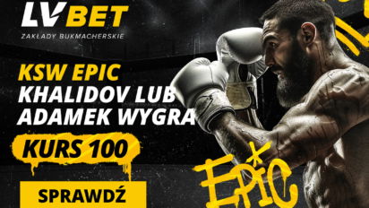 Kurs 100.00 na zwycięzcę walki Tomasz Adamek - Mamed Khalidow
