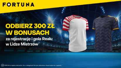 Freebet 300 PLN za rejestrację i gola Realu Madryt z RB Lipsk
