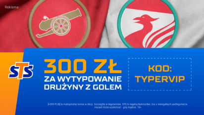 Bonus 300 PLN za wytypowanie drużyny z golem w weekendowych hitach