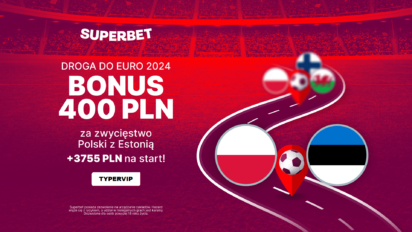 Kurs 200 na wygrany zakład na zwycięstwo Polski w meczu z Estonią