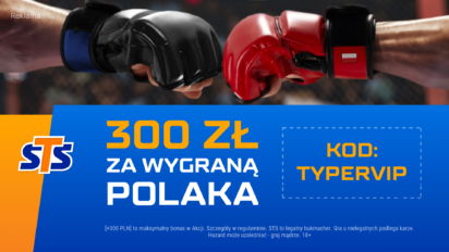 Bonus 300 PLN za wygraną Tybury na UFC Fight Night
