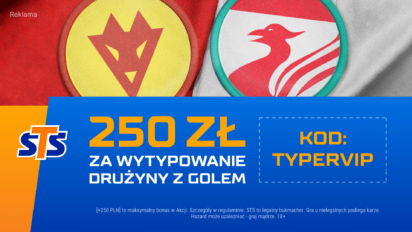 Bonus 250 PLN za gola Manchesteru United lub Liverpoolu