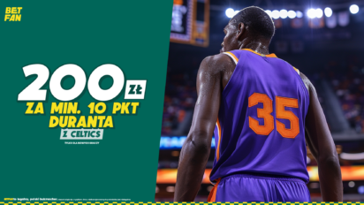 Freebet 200 PLN za min. 10 punktów Duranta z Celtics