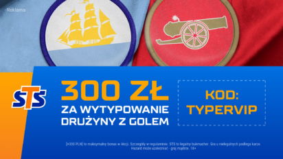 Bonus 300 PLN za drużynę z golem w hitach ligowych