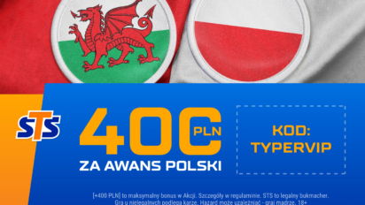 Bonus 400 PLN za awans reprezentacji Polski na EURO 2024